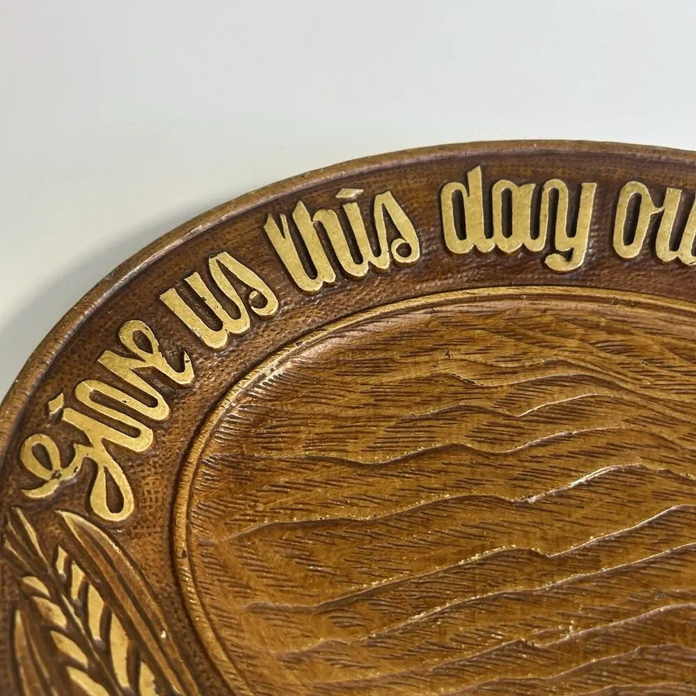 VTG Faux Wood Platter 1954 Multi Products Inc 